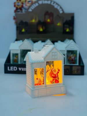 فانوس ديكور كريسماس علي شكل بيت