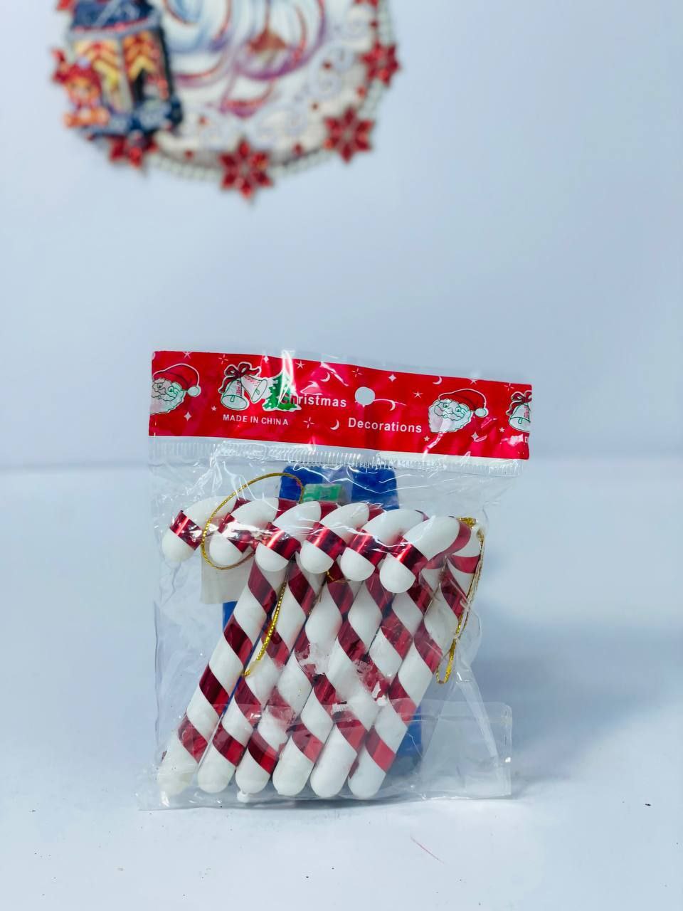 دلايات زينة شجرة كريسماس على شكل عكازات - الصورة 2