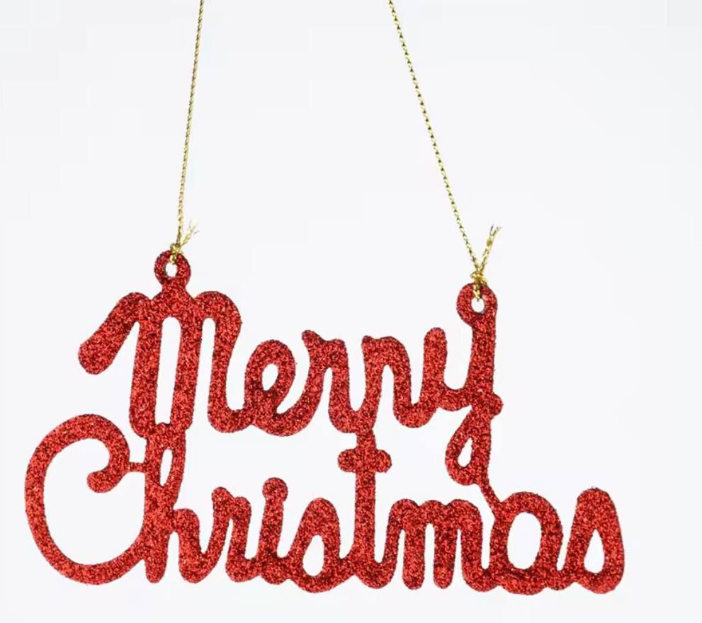 تعليقة كلمة Merry Christmas - الصورة 5