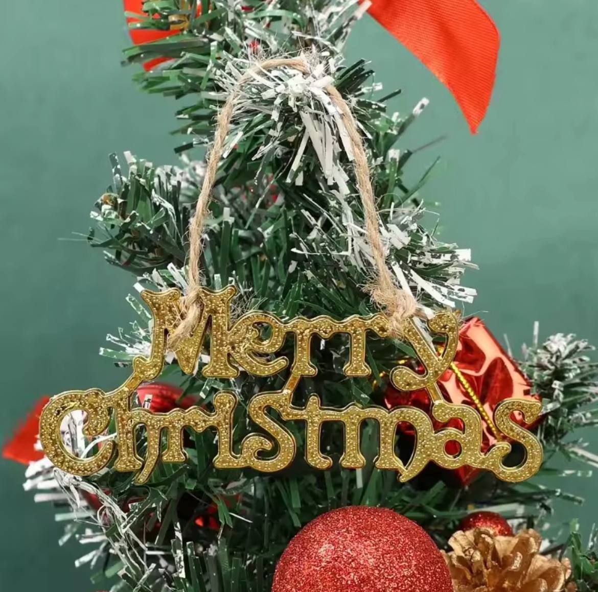 تعليقة كلمة Merry Christmas - الصورة 3