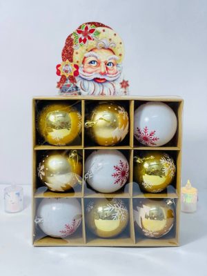 كرات زينة كريسماس - حجم 9سم