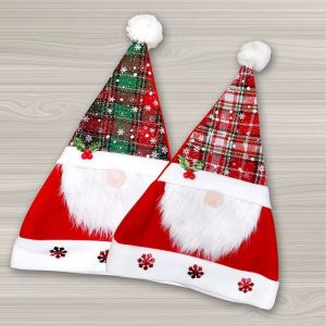 طرطور كريسماس بدقن بابا نويل -38 سم