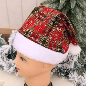 طرطور كريسماس نقشة كاروه -38 سم