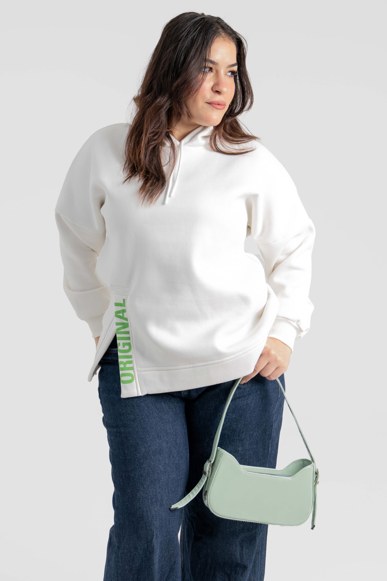 سويت شيرت خامة ميلتون دابل براش - White - الصورة 7