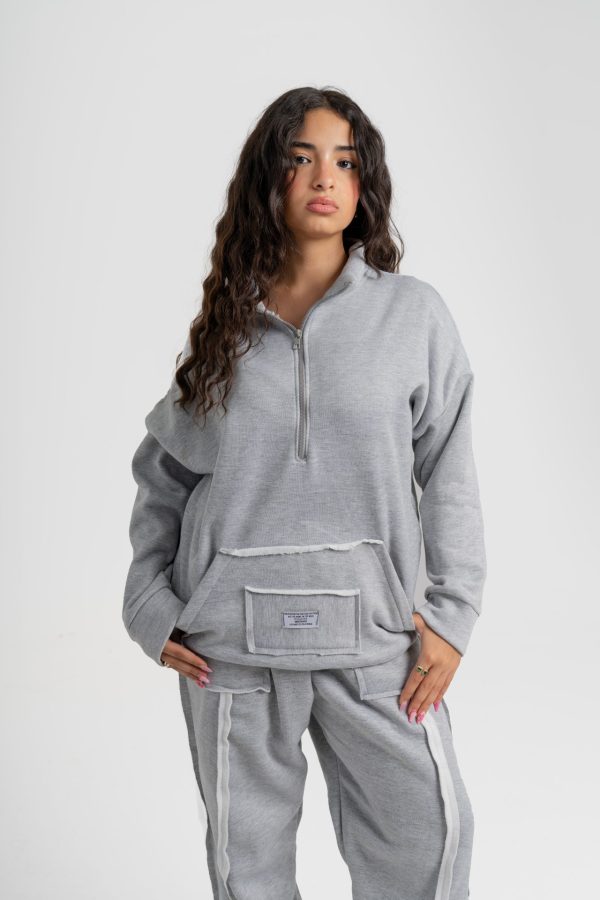 سوت ميلتون كاجوال بناتي - Gray