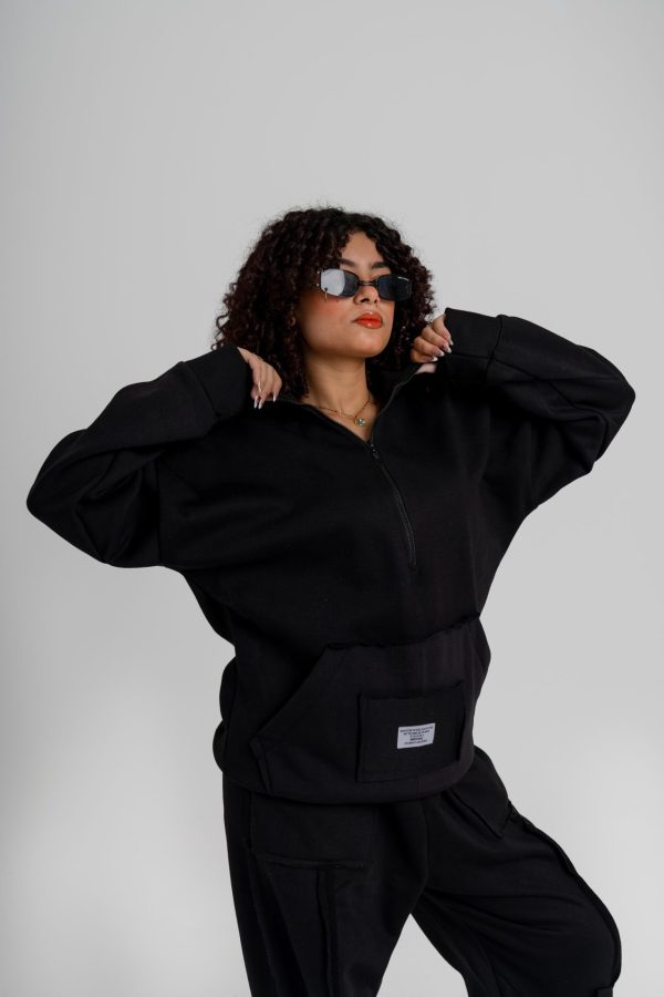 سوت ميلتون كاجوال بناتي - Black