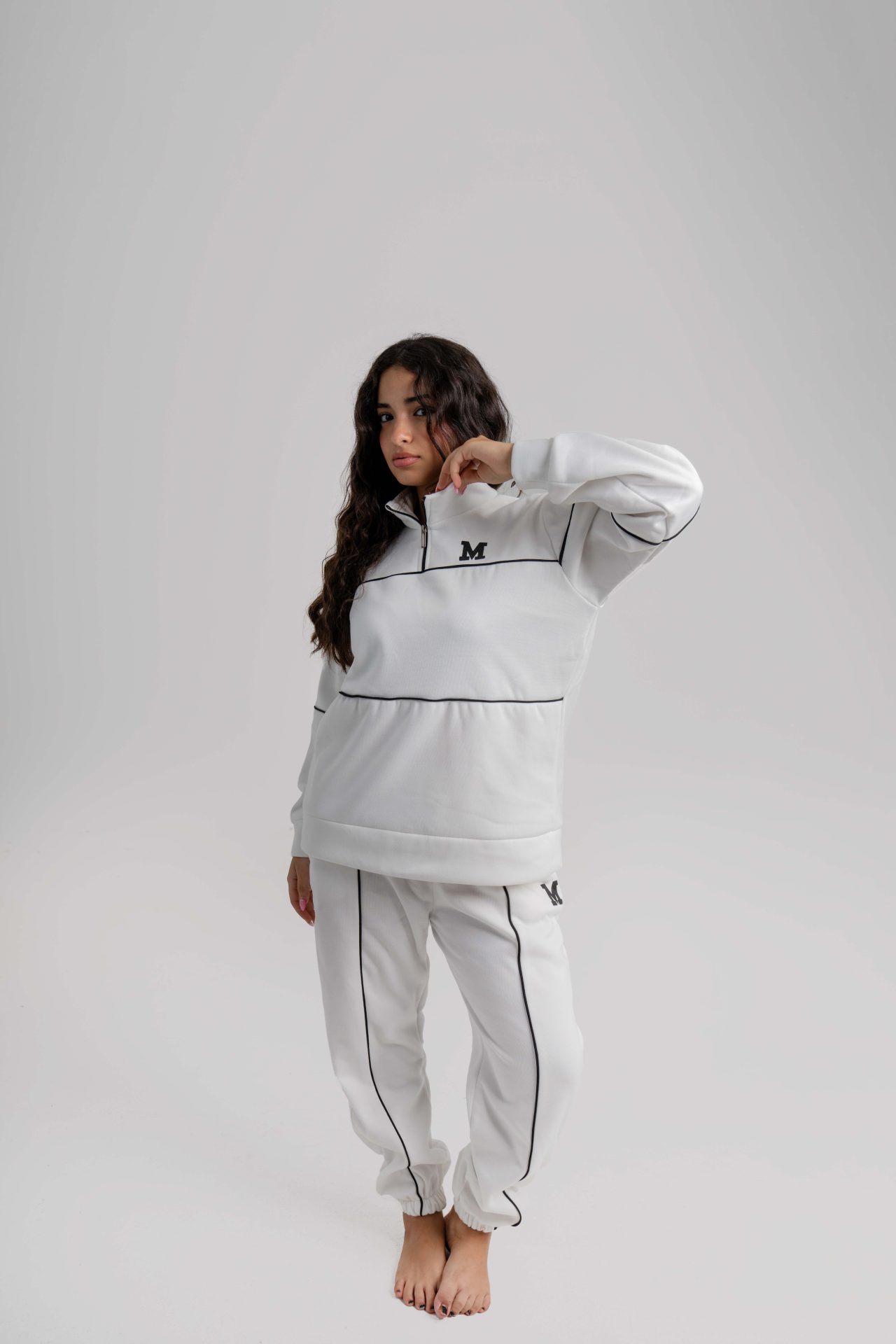 سوت ميلتون كاجوال بستايل رياضي Michigan set - White - الصورة 2