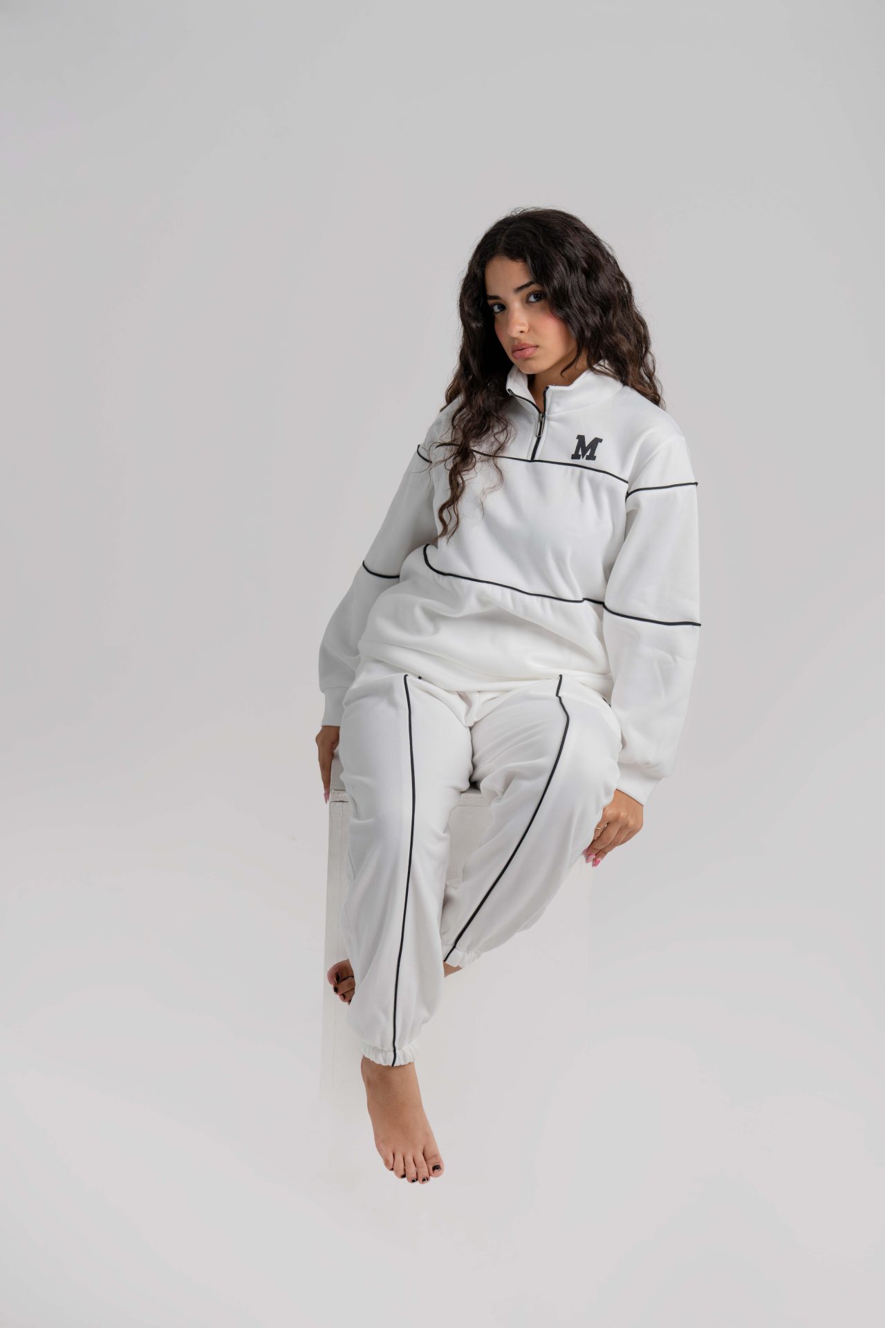 سوت ميلتون كاجوال بستايل رياضي Michigan set - White - الصورة 6