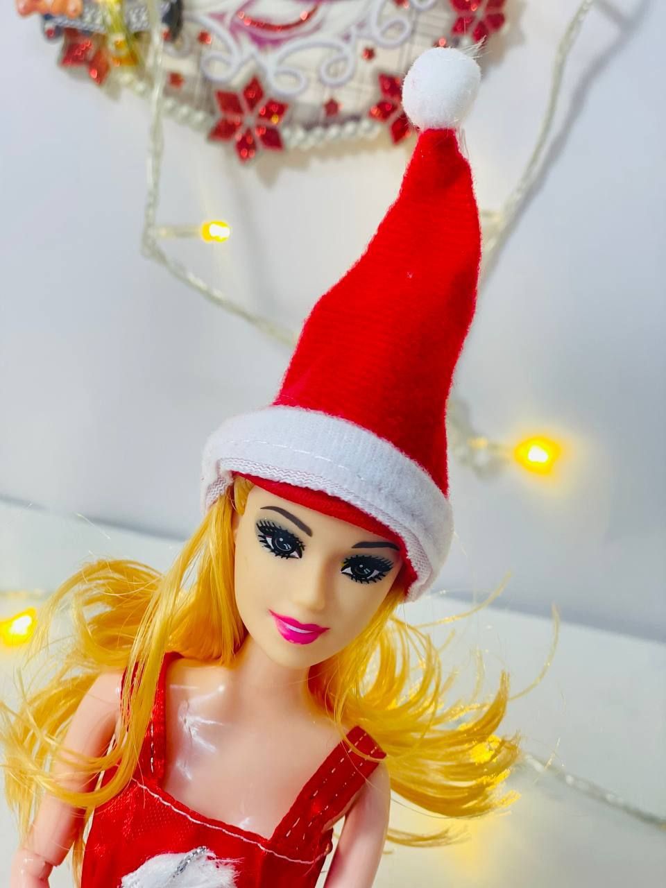 عروسة كريسماس بطاقية بابا نويل - الصورة 2