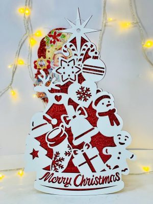 طارة كريسماس معلقة للحوائط بتصميم شجرة