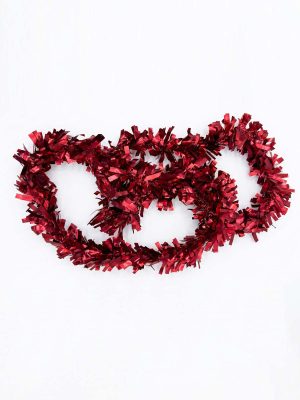 تل زينة للكريسماس احمر- 2 متر