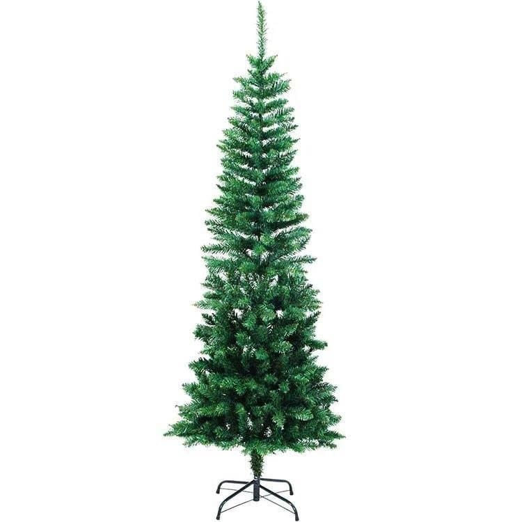 شجرة كريسماس اخضر عادية بقاعدة حديد- 150 سم